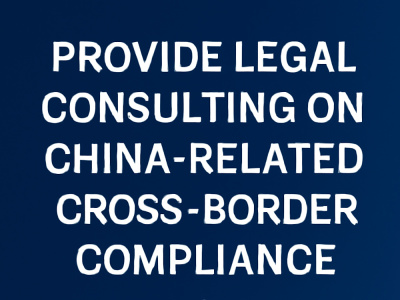Provide legal consulting on China-related cross-border compliance