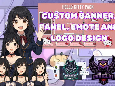 An eye catching banner or panel design for Twitch, discord, YouTube