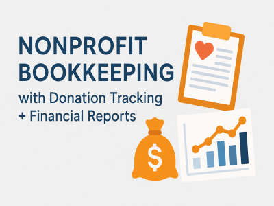 Nonprofit Bookkeeping with Donation Tracking + Financial Reports