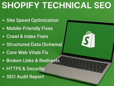 Shopify Technical SEO Expert | Speed, Mobile, Schema, Core Vitals & Audit