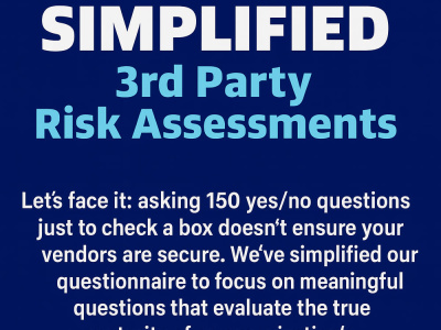 A simplified 3rd party risk assessment