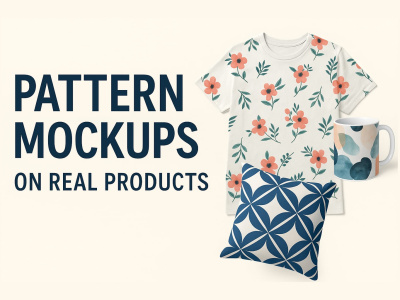 You will get Realistic Product Mockups with Your Custom Patterns/Artwork/Logo