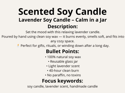 Emotionally driven product copy that sells across any platform.