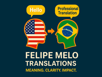 A fast and accurate translation from English to Brazilian Portuguese.