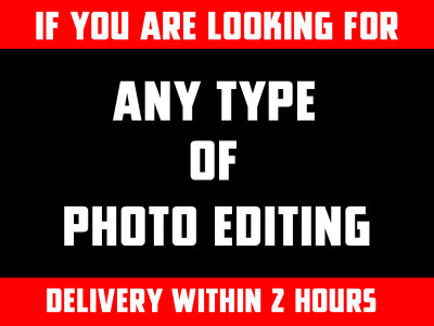 Photoshop Image editing, Photo Retouching, background removal