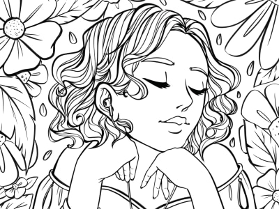 Kid's Coloring Book | Coloring Pages | Line Illustration