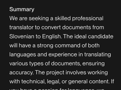 Translation in all languages