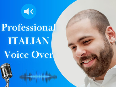 A professional Italian voice over