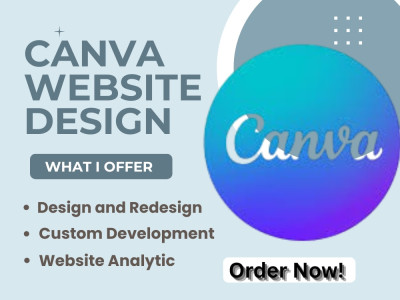 Canva website design for a health and wellness coach with custom navigation