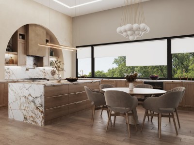 Kitchen Interior Design, 3D Renders & 2D Architectural Drawings