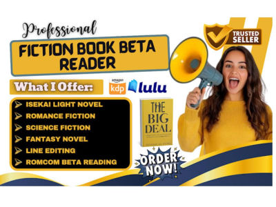 Beta read and edit your fiction novel or memoir