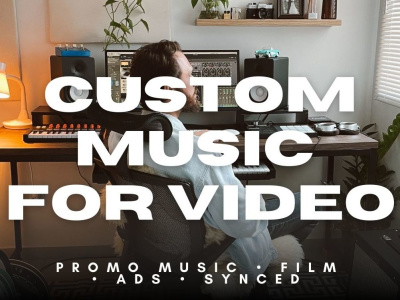 A custom original music tailored for your ad, promo or short film