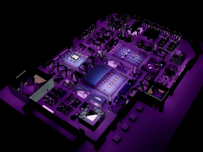 Expos Event 2D drawing 3D Modeling Rendering  Cooperate Exhibition Festival
