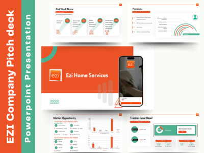 A pitch deck and powerpoint that boosts funding with your brand guidelines.