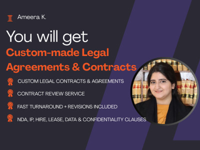 Strong legal agreements and contracts: NDAs, IP, hire, lease, and more