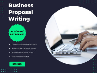 Custom Business Proposal or Project Pitch (Up to 2 Pages)