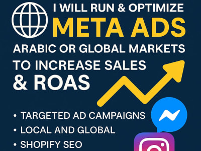 Meta Ads for Arabic or global markets to increase sales & ROAS
