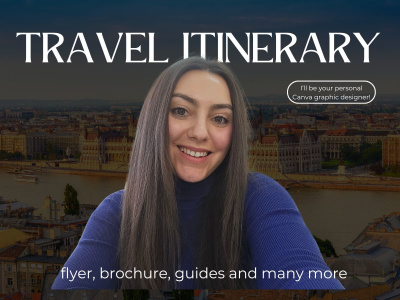A personalised travel itinerary in canva