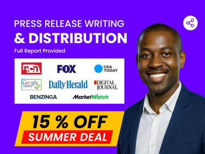 Newsworthy press release writing, and press release distribution