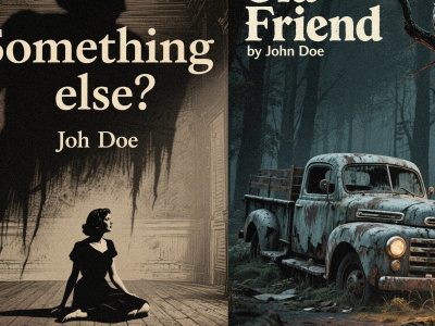 1940s vintage book cover for kdp or self publishing, horror, romance etc