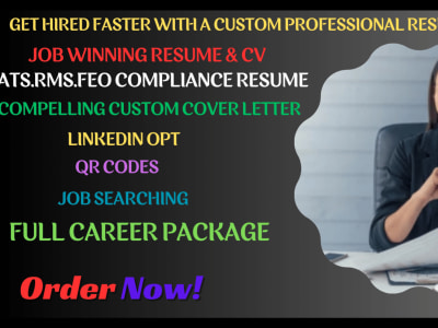ATS Resume Writing, CV, Cover Letter LinkedIn, Art & Design Resume Writing