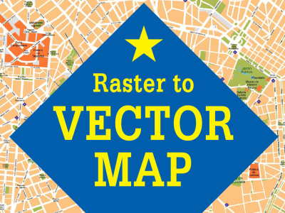 Vector map in illustrator from your image and idea