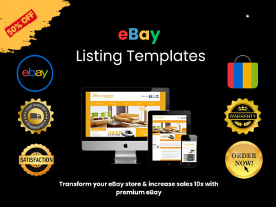 Responsive eBay listing templates design | Upwork