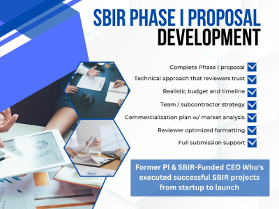 An SBIR Phase I Proposal by Former PI & SBIR-Funded CEO