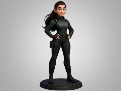 Stylized Low-Poly Game Character | Static / Rigged FBX for Unity & Unreal