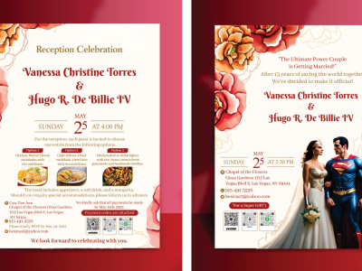 Custom postcards, invitations, or wedding invitations design