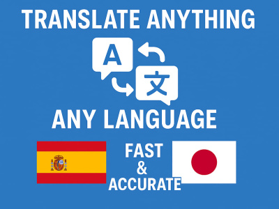 Professional Translation Services in Any Language | Fast & Accurate