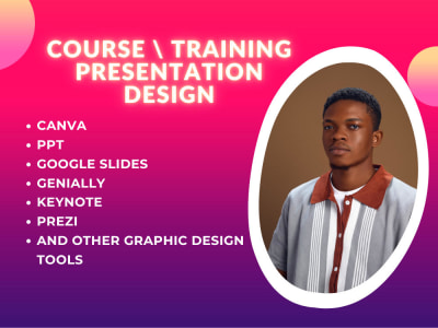 Interactive visually appealing online course training presentation design