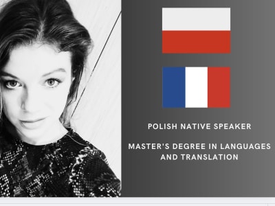 A professional translation from French to Polish and vice versa