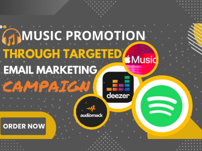 Spotify promotion, Apple music, Audiomack through adscampaign & E-marketing