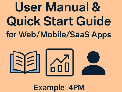 User Manual & Quick Start Guide for Your Web, Mobile or SaaS App