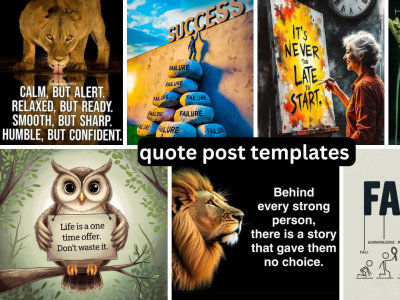 Design branded instagram quote post templates using canva pro
