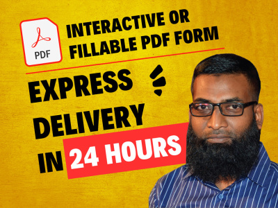 A Professional Interactive PDF or Fillable PDF
