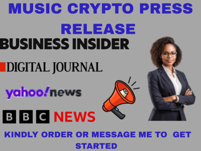 Music crypto press release writing canada german usa news distribution