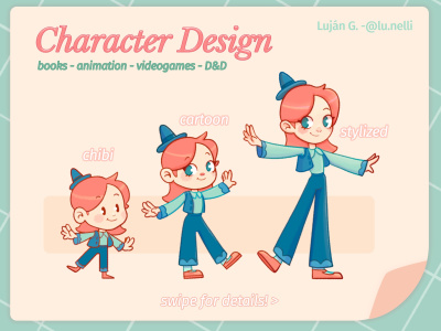 A cute custom character design - Chibi, Cartoon, or Stylized Art