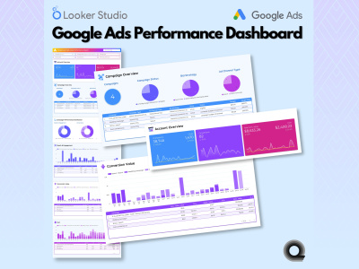 One-Page Google Ads Campaign Performance Looker Studio Dashboard