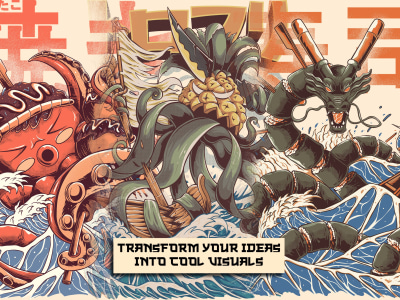 Original Character retro/vintage japanese illustration for your brand
