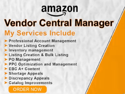 An Amazon Vendor Central Account Management - List Products & Setup Ads