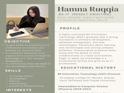 Eye-catching Canva designs (CV, logos, resumes, flyers & more)
