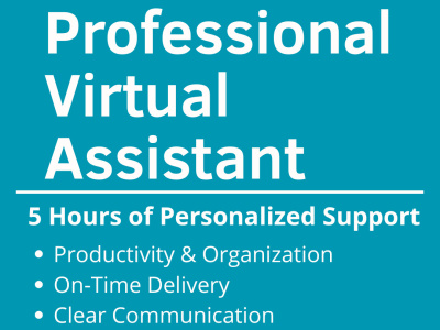5 Hours of Virtual Assistant Support – Productivity & Organization