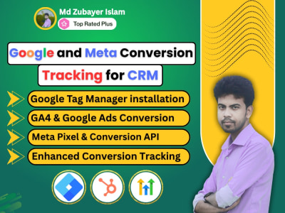 Setup or fix conversion tracking for CRM, gohighlevel, HubSpot with GTM