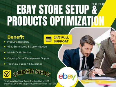 EBay Store Setup, SEO Listing, Optimization & Winning Product Research