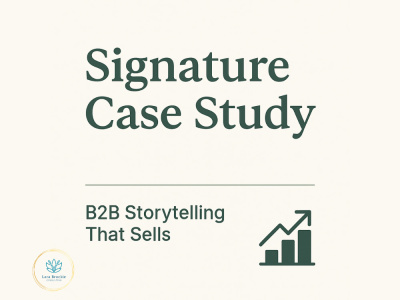 A compelling Case Study that builds trust in your services, and sells.