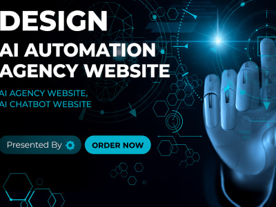 Design ai automation agency website, ai agency website, ai chatbot website