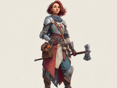 Custom dnd character art in concept art illustrations