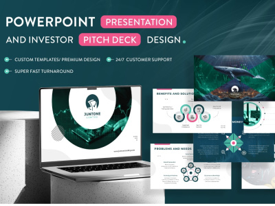 PowerPoint presentation and investor pitch deck design